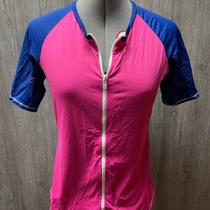 Tommy Bahama Women’s two-tone short sleeve rash guard